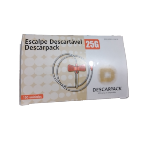 Escalpe Descartável 25g Lock D Caixa 100 Unidades – Descarpack