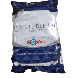 Algodão Rolete Dental com 100 Unidades – SSPlus
