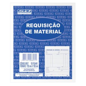 Bloco Requisição de Material 155x 190mm Bloco com 100 Folhas – São Domingos