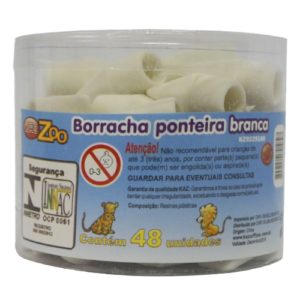 Borracha Ponteira Branca Pacote 48 Unidades – Kaz