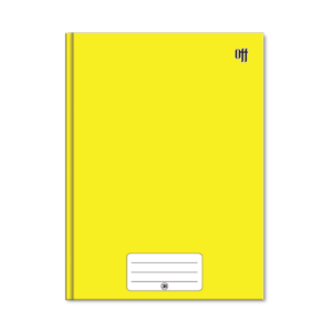 Caderno Capa Dura 1/4 96 Folhas Amarelo – 3B