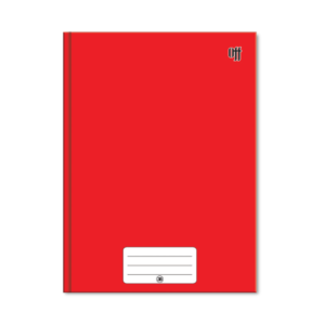 Caderno Capa Dura 1/4 96 Folhas Vermelho – 3B