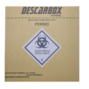 Caixa Coletora de Material Perfurocortante 13 / 20 Litros Ecologic – Descarbox