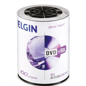 DVD-R Dual Layer 8.5GB com Capa – Elgin