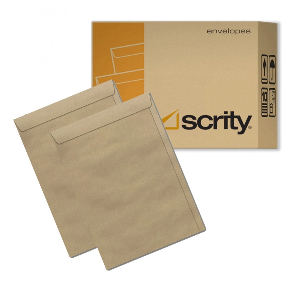 Envelope 20×28 Kraft Natural 250 Unidades – Scrity