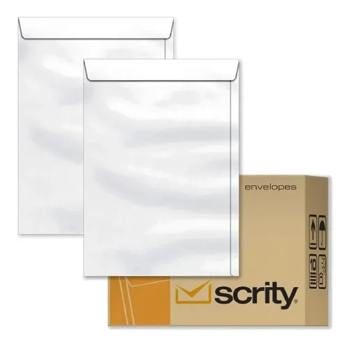 Envelope 24×34 Branco 250 Unidades – Scrity