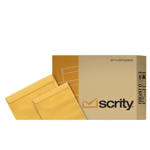 Envelope 26×36 Kraft Ouro 250 Unidades – Scrity