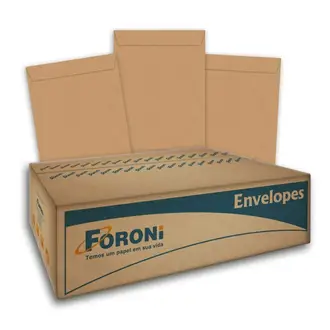 Envelope 31×41 Kraft Natural 250 Unidades – Foroni