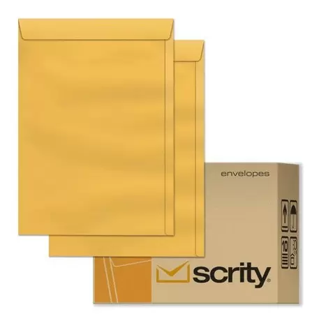 Envelope 31×41 Kraft Ouro 100 Unidades – Scrity