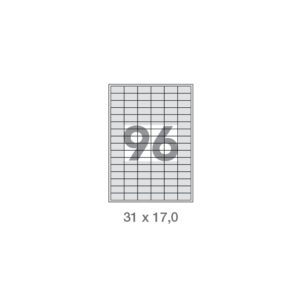 Etiqueta Adesiva Cla4248 31,0×17,0mm A4 com 25 Folhas 96 Etq para Folha – Clamar