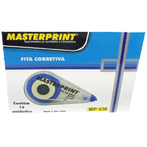 Fita Corretiva 5mmx6m Caixa 12 Unidades – Masterprint
