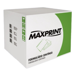 Formulário Contínuo 80 Colunas 1 Via Razão 2500 Folhas Branco – Maxprint
