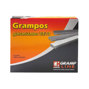 Grampo Galvanizado 23/13 1000 Unidades – Gramp Line