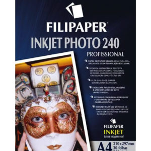 Papel Photo Pro 240g A4 com 10 Folhas – Filipaper