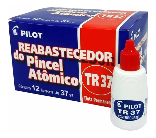 Reabastecedor para Pincel Atômico Azul / Vermelho TR37 Caixa 12 Unidades – Pilot