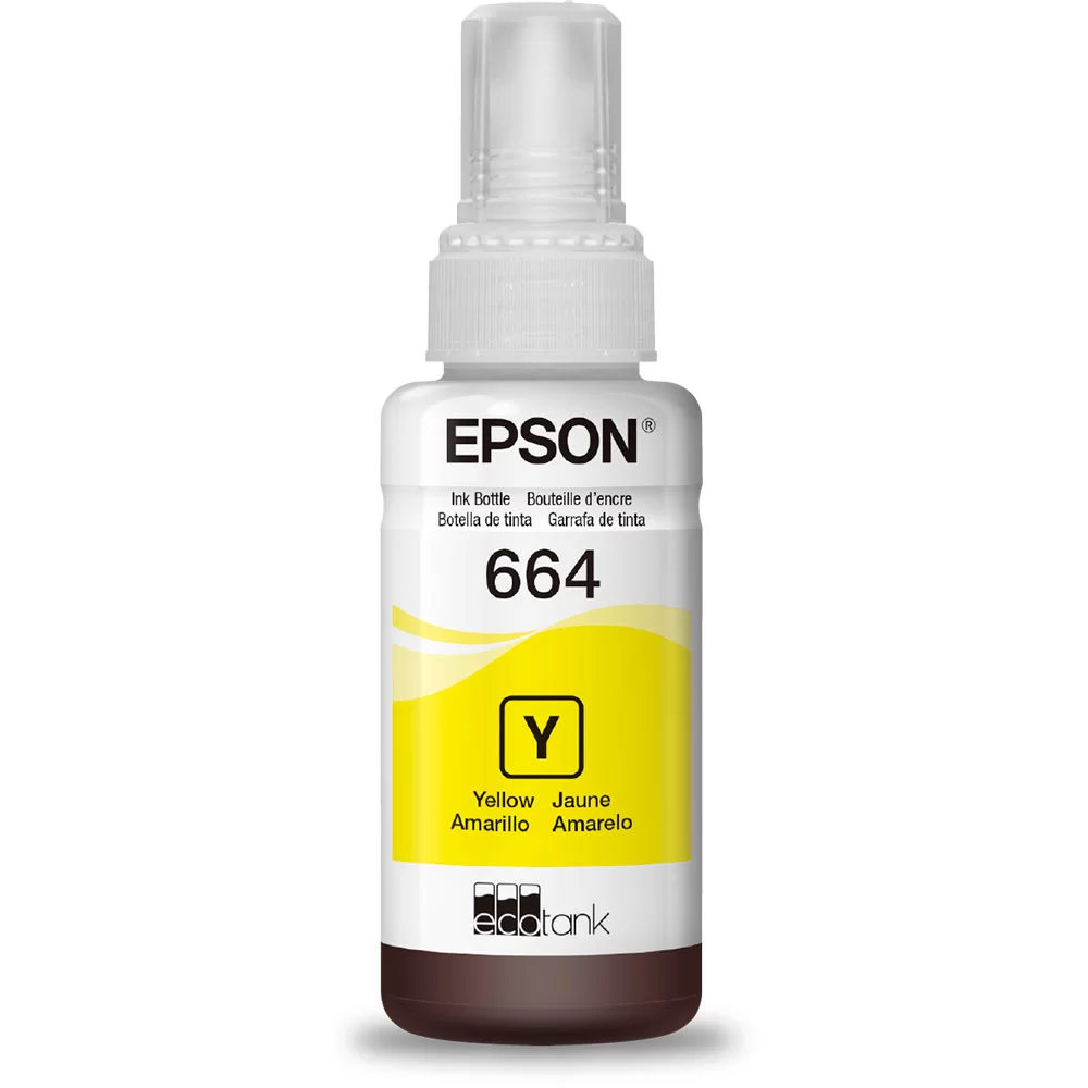 Refil de Tinta Epson Y664 Amarelo 70ml – Epson