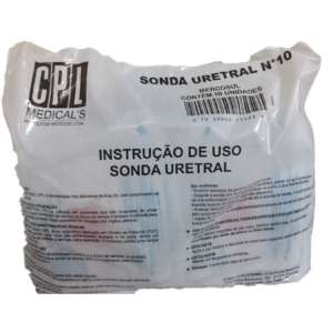 Sonda Uretral PVC n 10 3,30x400mm Pacote 50 Unidades – CPL Medicals
