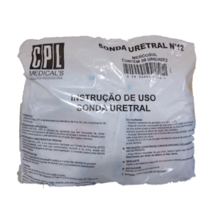Sonda Uretral PVC n 12 4,0x400mm Pacote 50 Unidades – CPL Medicals