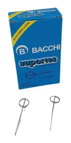 Suporte para Etiqueta 1 Cabeça com 100 Unidades – Bacchi