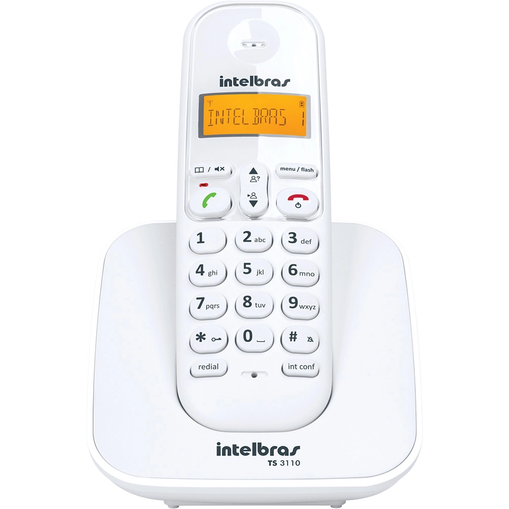 Telefone Sem Fio Digital com Identificador Branco TS3130 – Intelbras